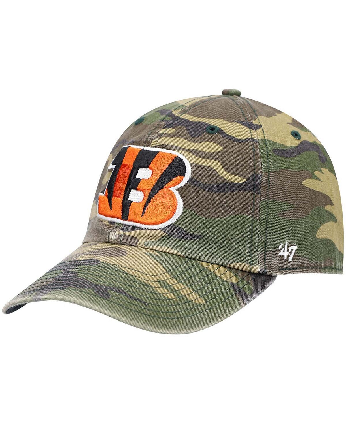 

Мужская камуфляжная регулируемая шапка Cincinnati Bengals Woodland Clean Up '47 '47 Brand
