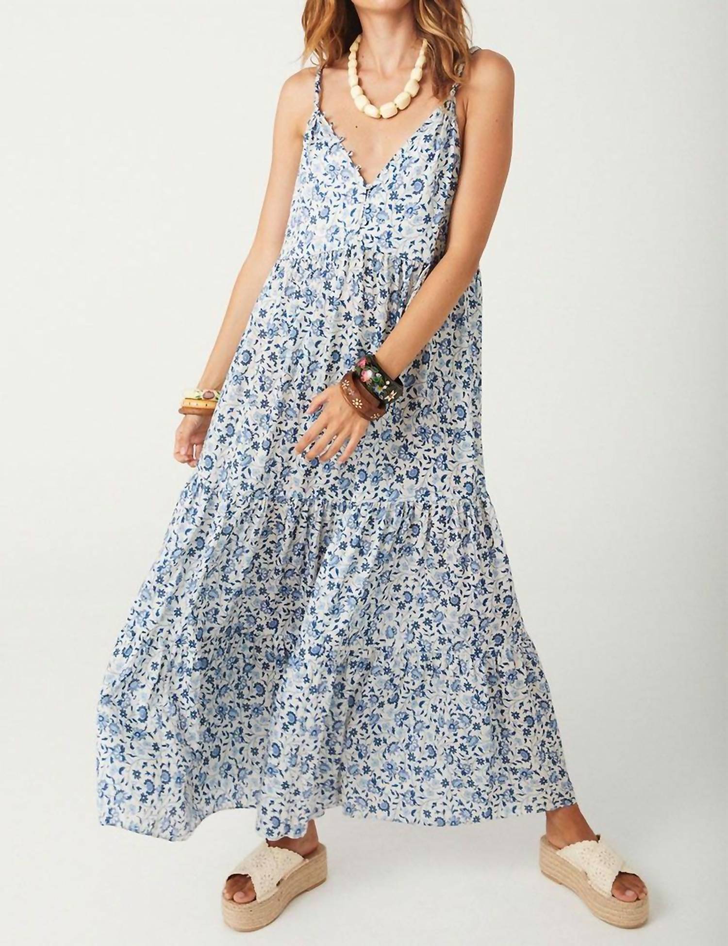 

Платье Sunshine Bandit на бретелях из шамбре SPELL, цвет chambray