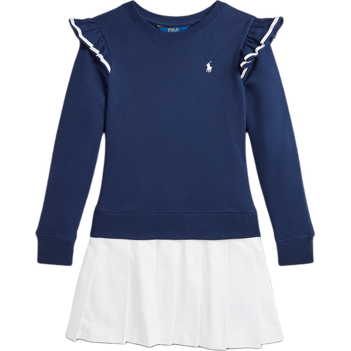 Polo Ralph Lauren Платье Woven Skirt Terry Dress Blue Kids' — фото 3