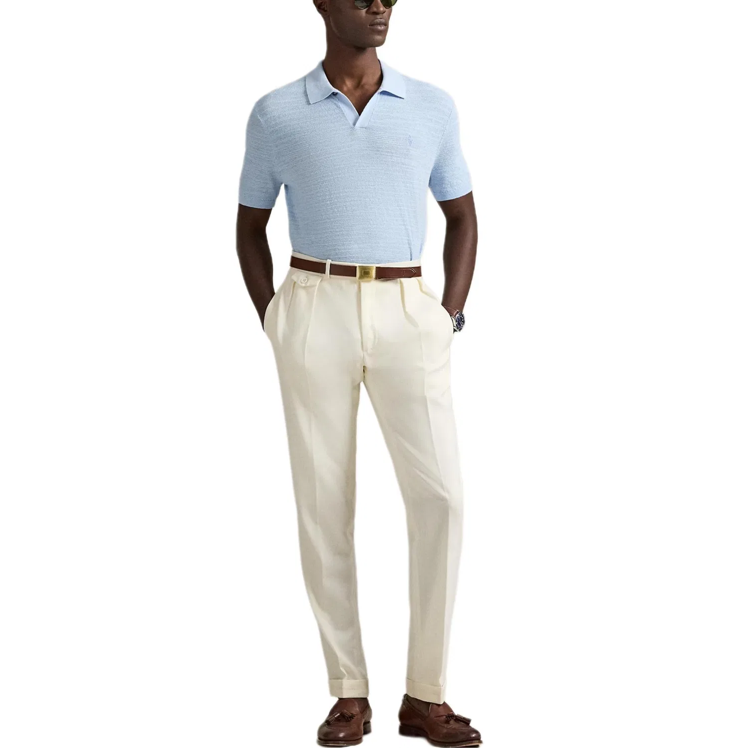 Поло с вышивкой Pony Polo Ralph Lauren, Light Blue — фото 3