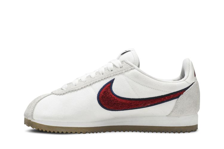 Кроссовки Nike Wmns Classic Cortez PRM White Red Crush, белый — фото 3