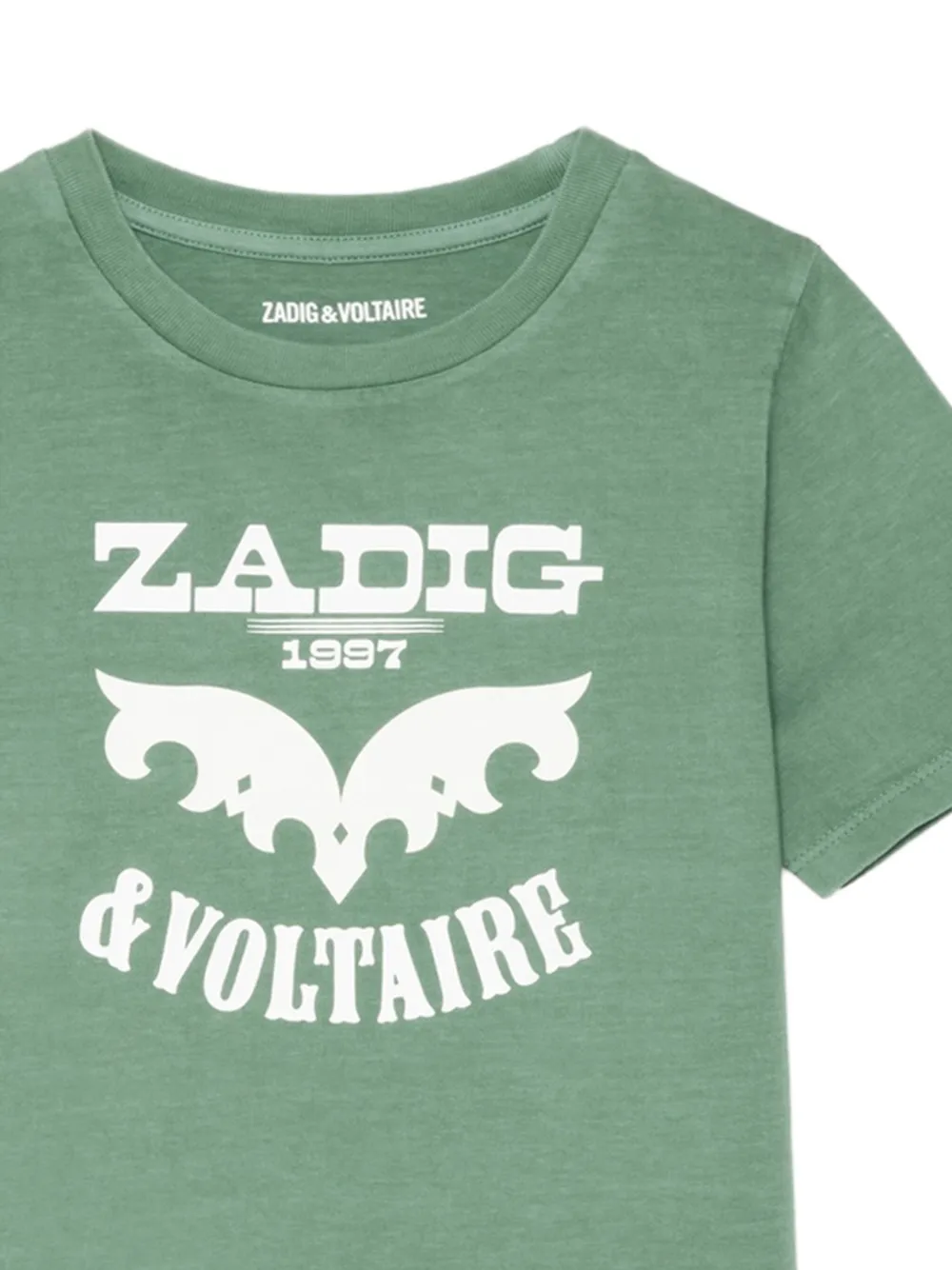 Футболка с графичным принтом Zadig&Voltaire, зеленый — фото 2
