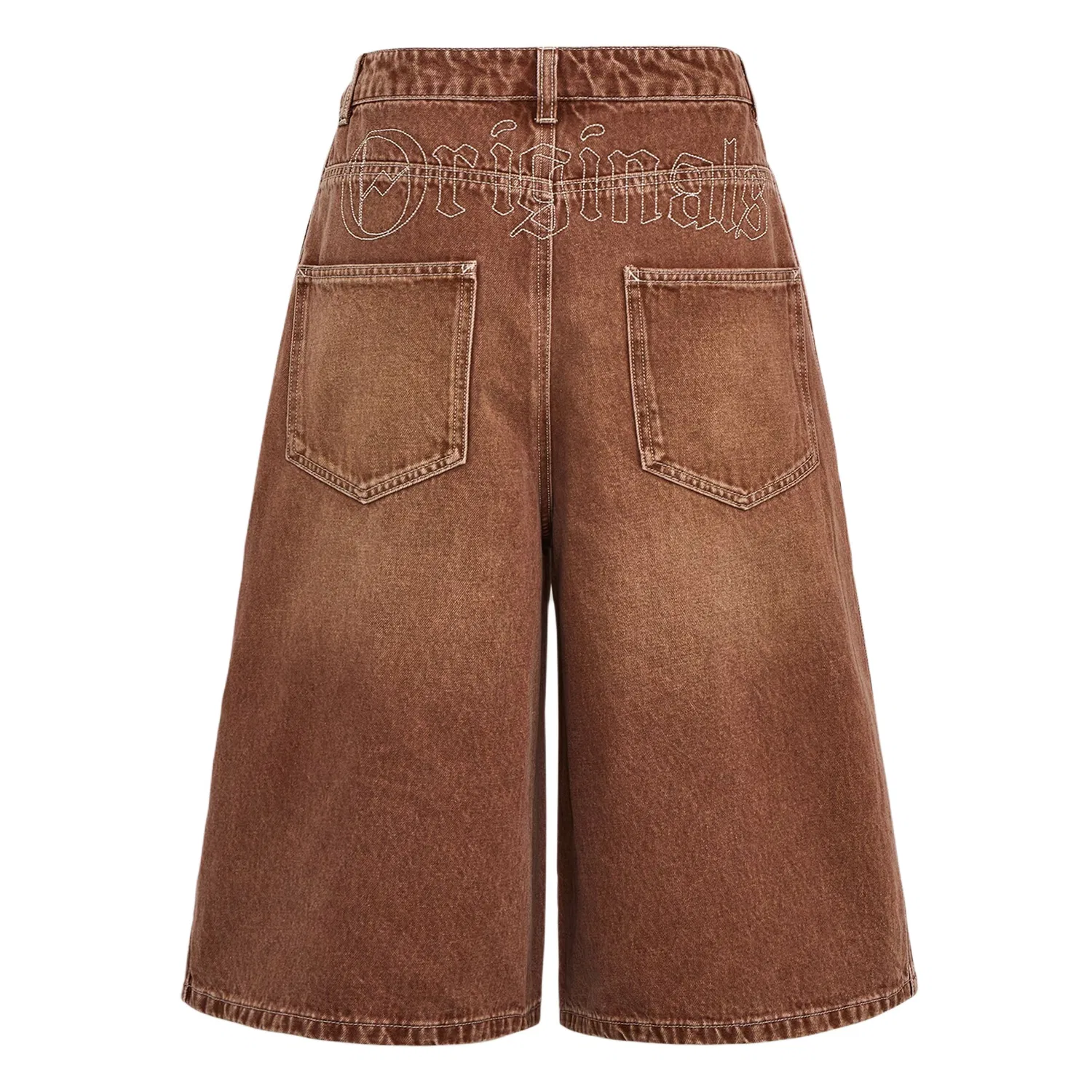 Джинсовые шорты OG W JORT для женщин Adidas Originals, Soft Brown — фото 3