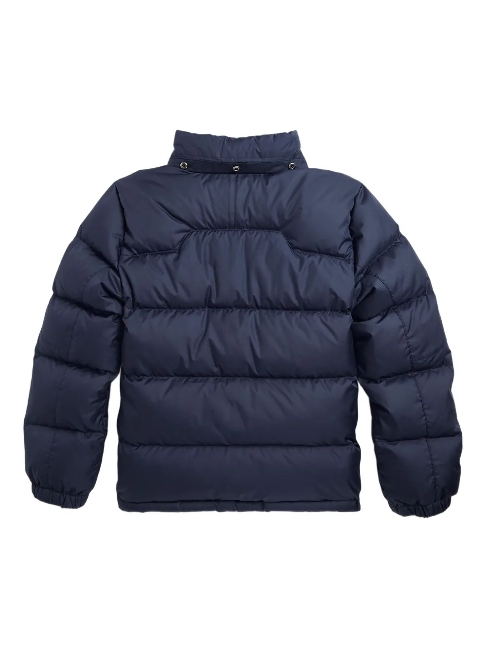 Пуховик с вышивкой Polo Pony POLO RALPH LAUREN KIDS, синий — фото 2