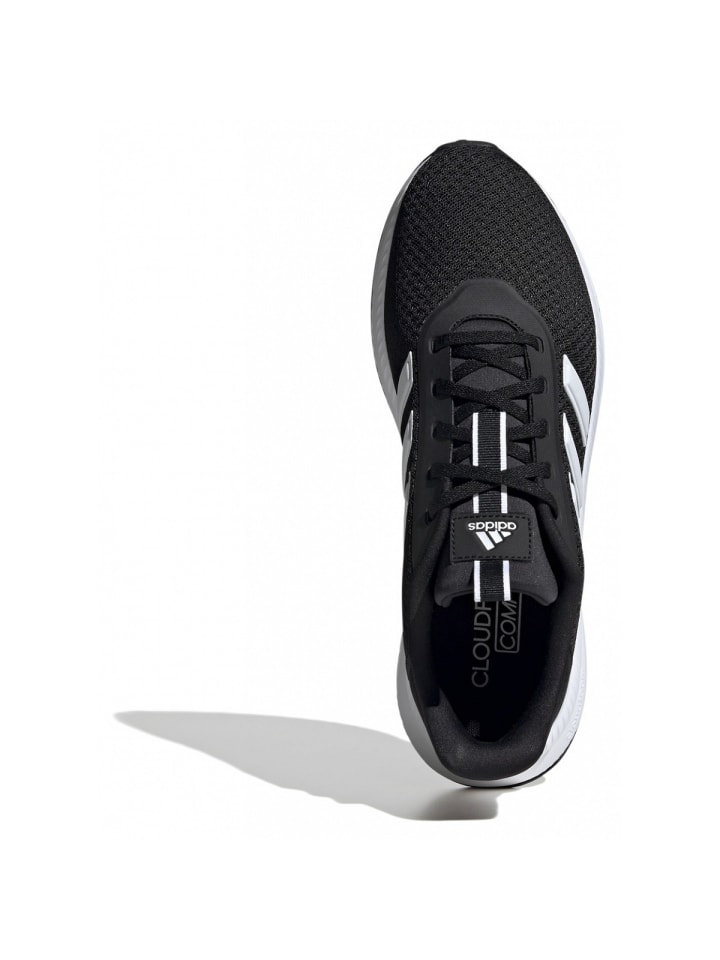 Кроссовки на шнуровке adidas, черный — фото 3