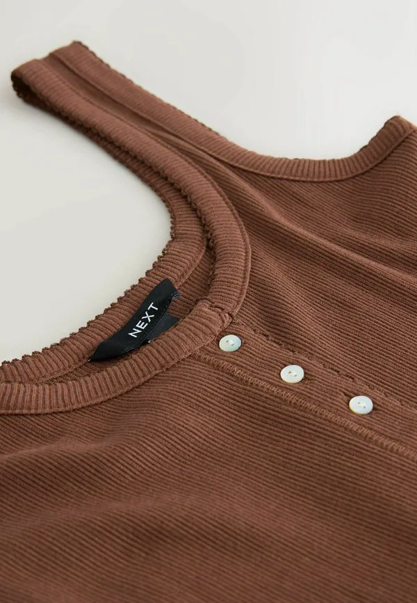 Топ стандартного кроя Next, Chocolate Brown — фото 3