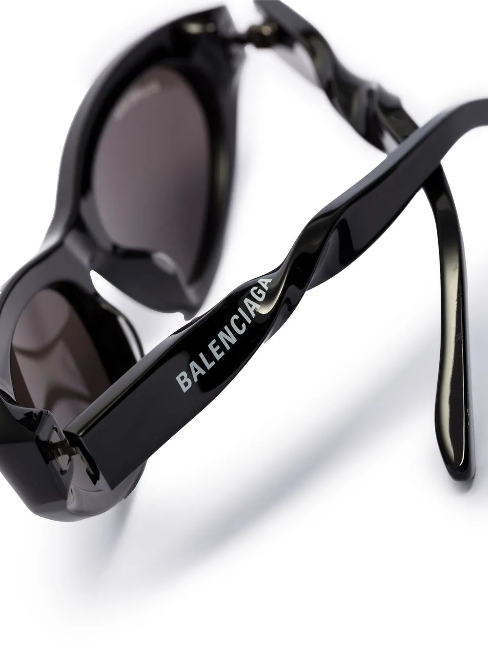 Солнцезащитные очки Twist с логотипом Balenciaga Eyewear, черный — фото 4