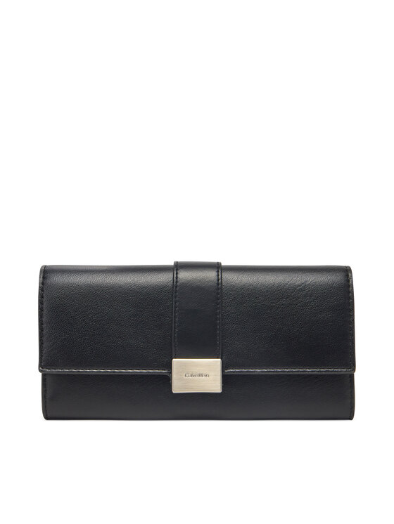 

Большой женский кошелек Hardware Snap Large Wallet K60K612964 Calvin Klein, черный