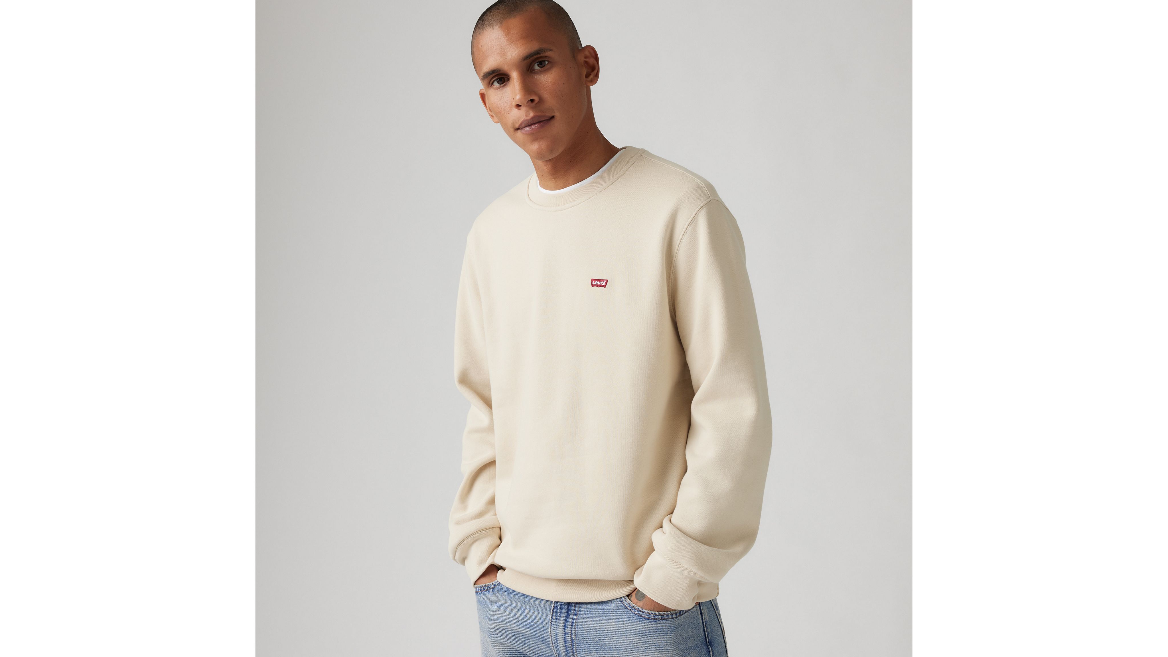 

Толстовка с круглым вырезом Levi's, Fog - Neutral