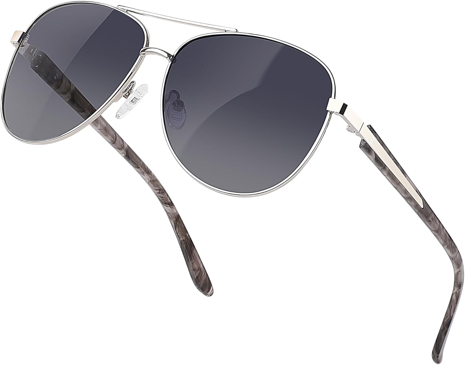 

Женские поляризованные солнцезащитные очки-авиаторы BIRCEN: квадратные солнцезащитные очки из ацетата с защитой от УФ-излучения в классическом ретро-стиле, E-rock Black