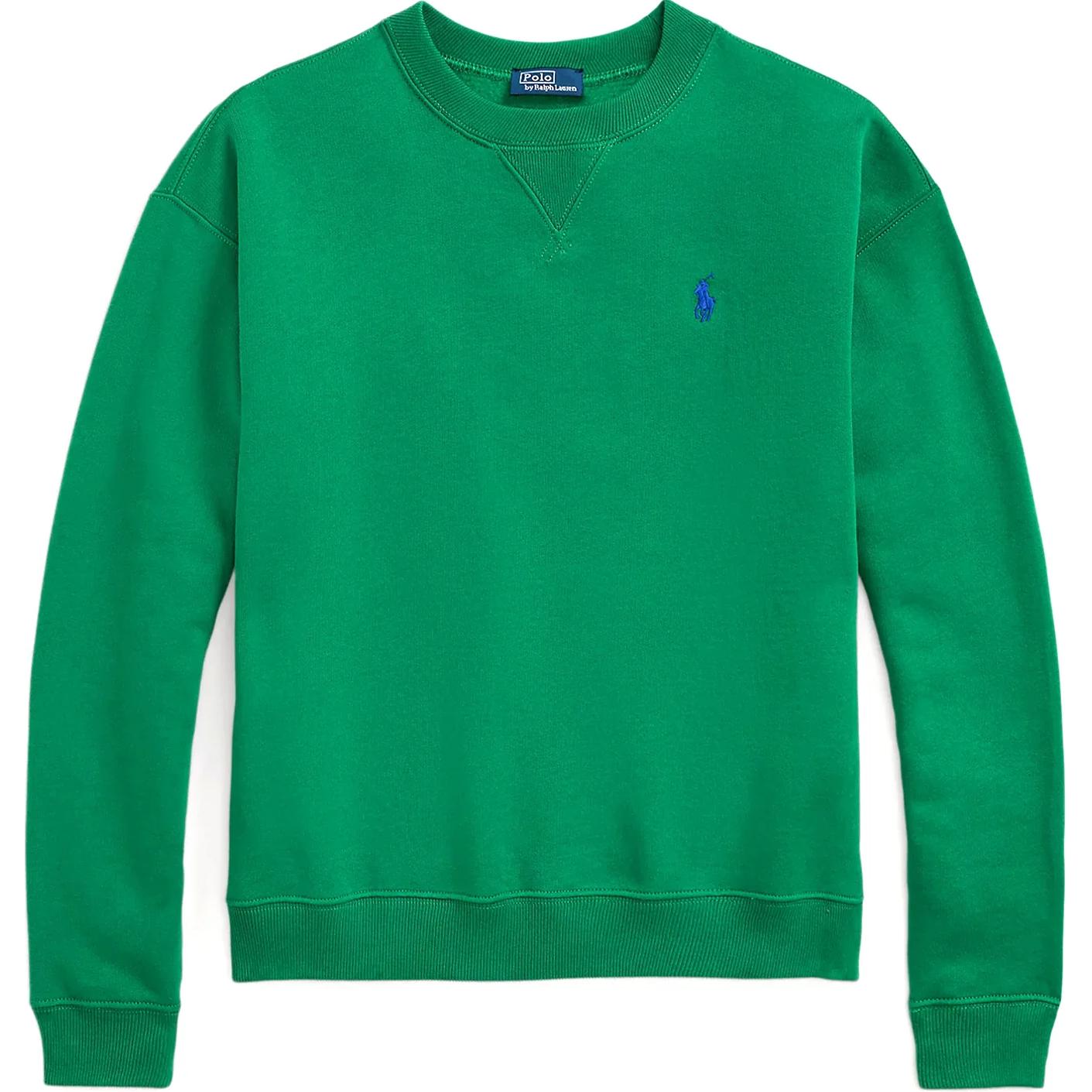 

Флисовая толстовка с круглым вырезом Polo Ralph Lauren, зеленый