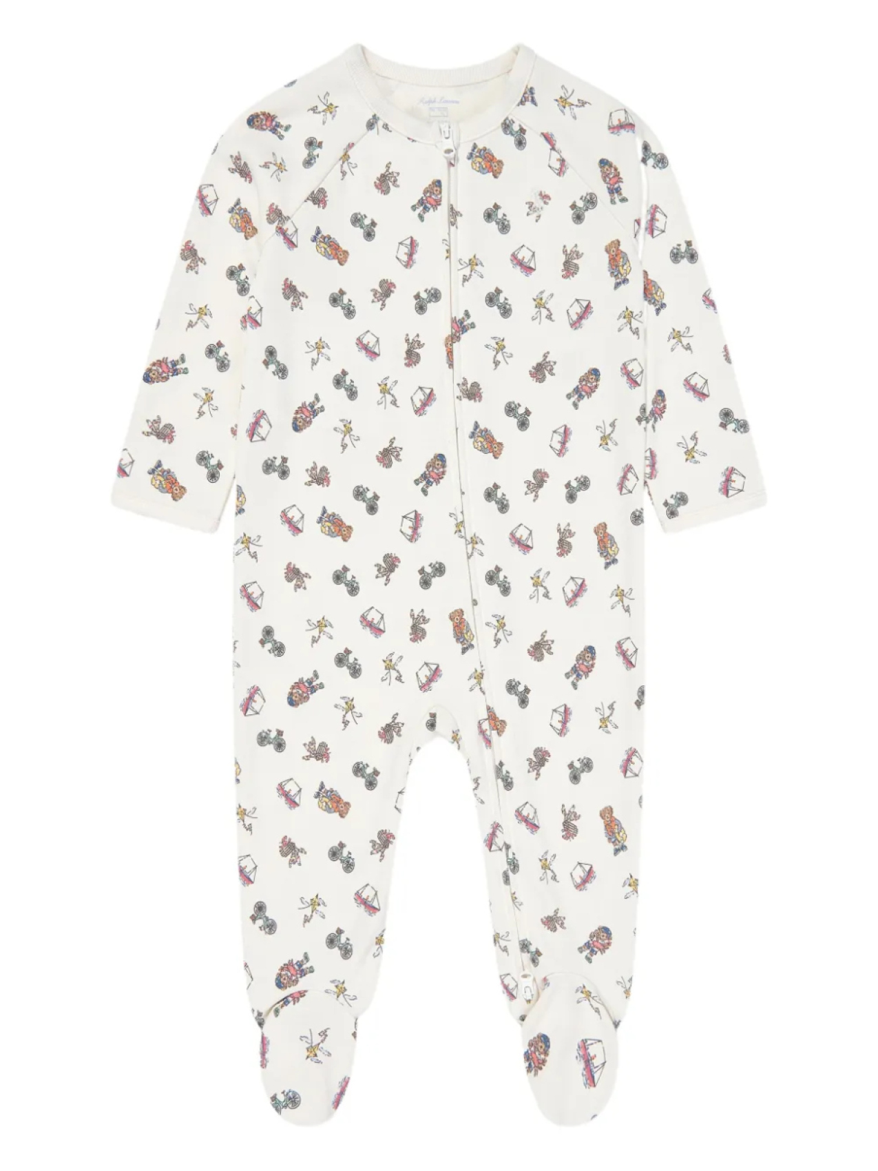 

POLO RALPH LAUREN KIDS комбинезон с графическим принтом, белый