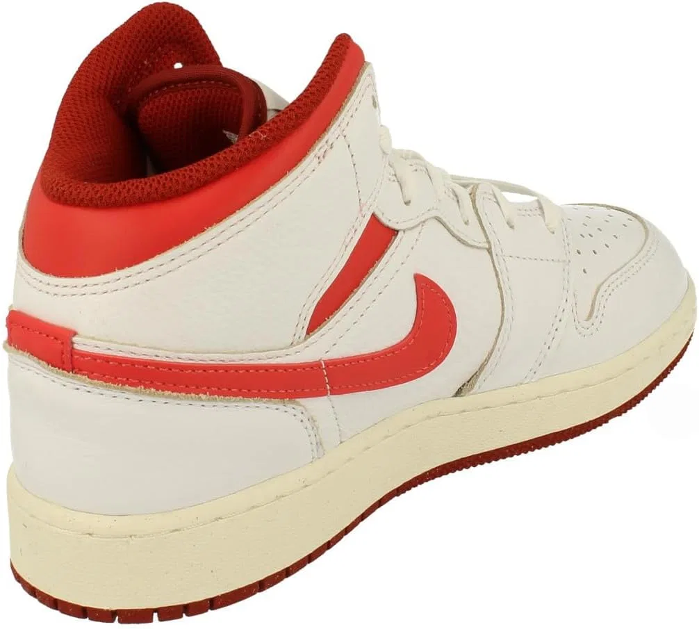 Кроссовки Nike Air Jordan 1 Mid SE для девочек, белый — фото 3