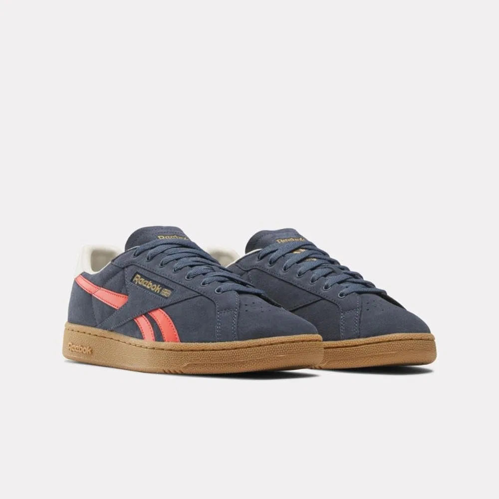 Кроссовки мужские Reebok Club C Grounds, цвет East Coast Blue/Dynamic Red/Chalk — фото 2
