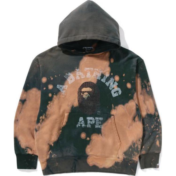 

Толстовка Bape Tie Dye College расслабленного кроя A BATHING APE, зеленый