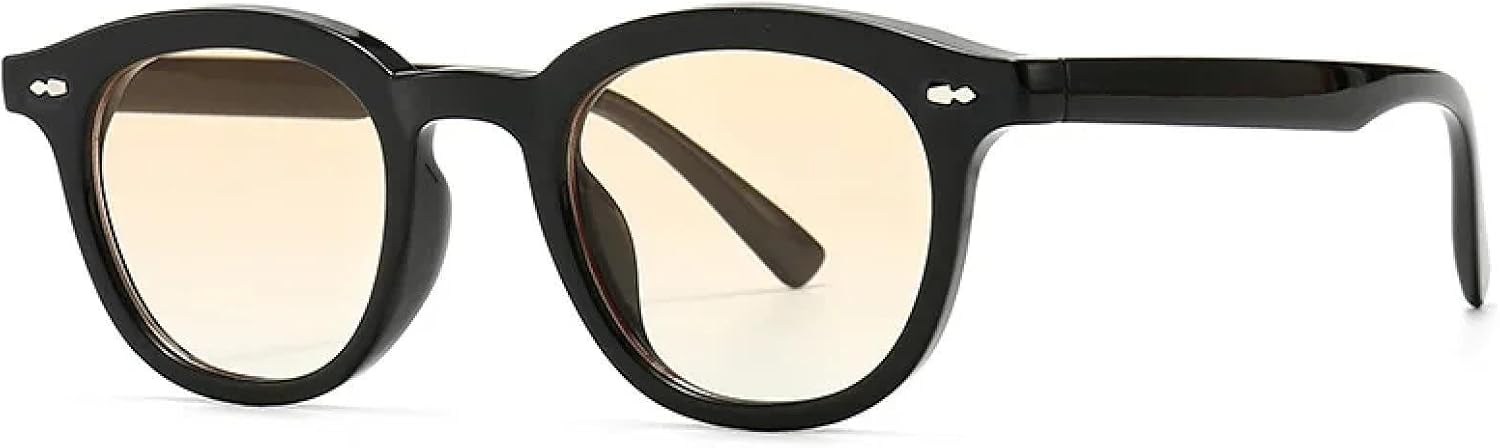 

Модные винтажные классические солнцезащитные очки с заклепками для женщин и мужчин, роскошные, в стиле панк, популярные, с защитой от УФ-излучения UV400 TYUVIVO, Black Light Tea