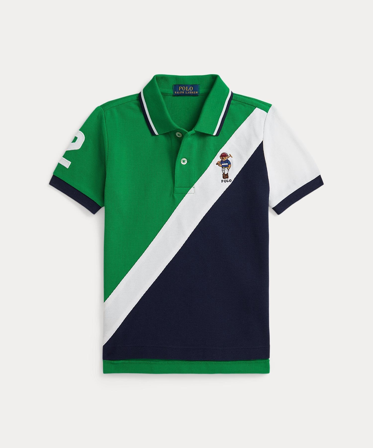 Хлопковая сетчатая рубашка-поло Polo Bear (для мальчиков 2-7 лет) Polo Ralph Lauren, 300 Green