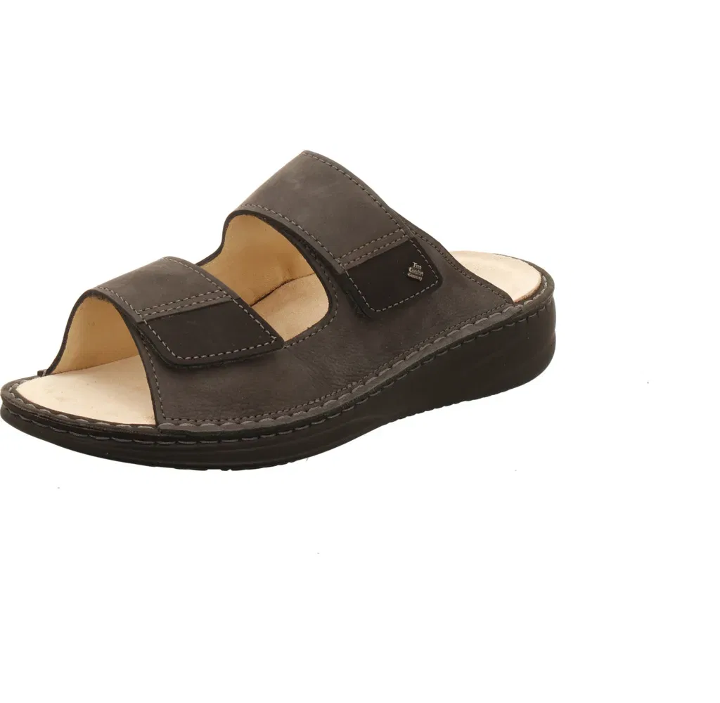 Тапочки Finn Comfort из нубука серые