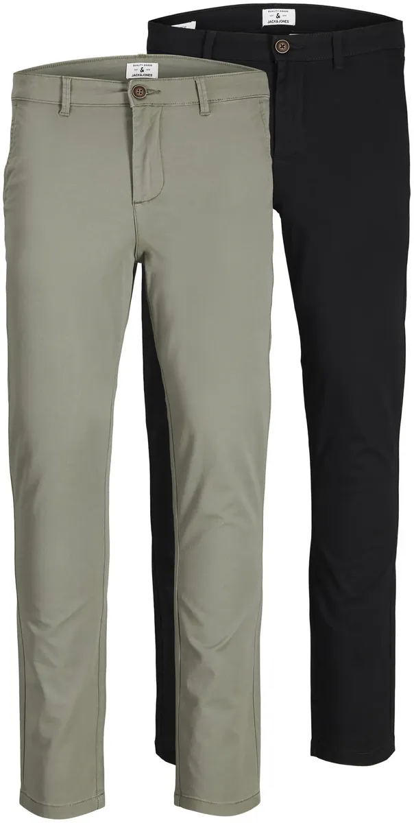 

Брюки-чиносы Jack & Jones "SLIM FIT MARCO 2PCS" (упаковка, 2 шт., в упаковке 2 шт.), зеленый