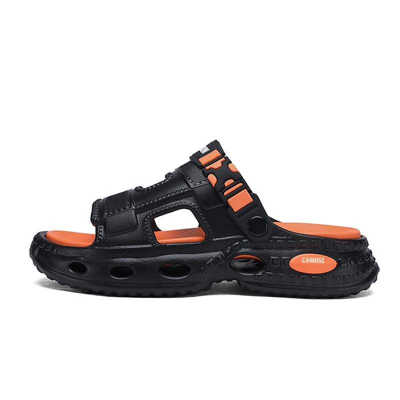 

CAMOSI Слайдеры мужские черно-оранжевые, цвет Black Orange