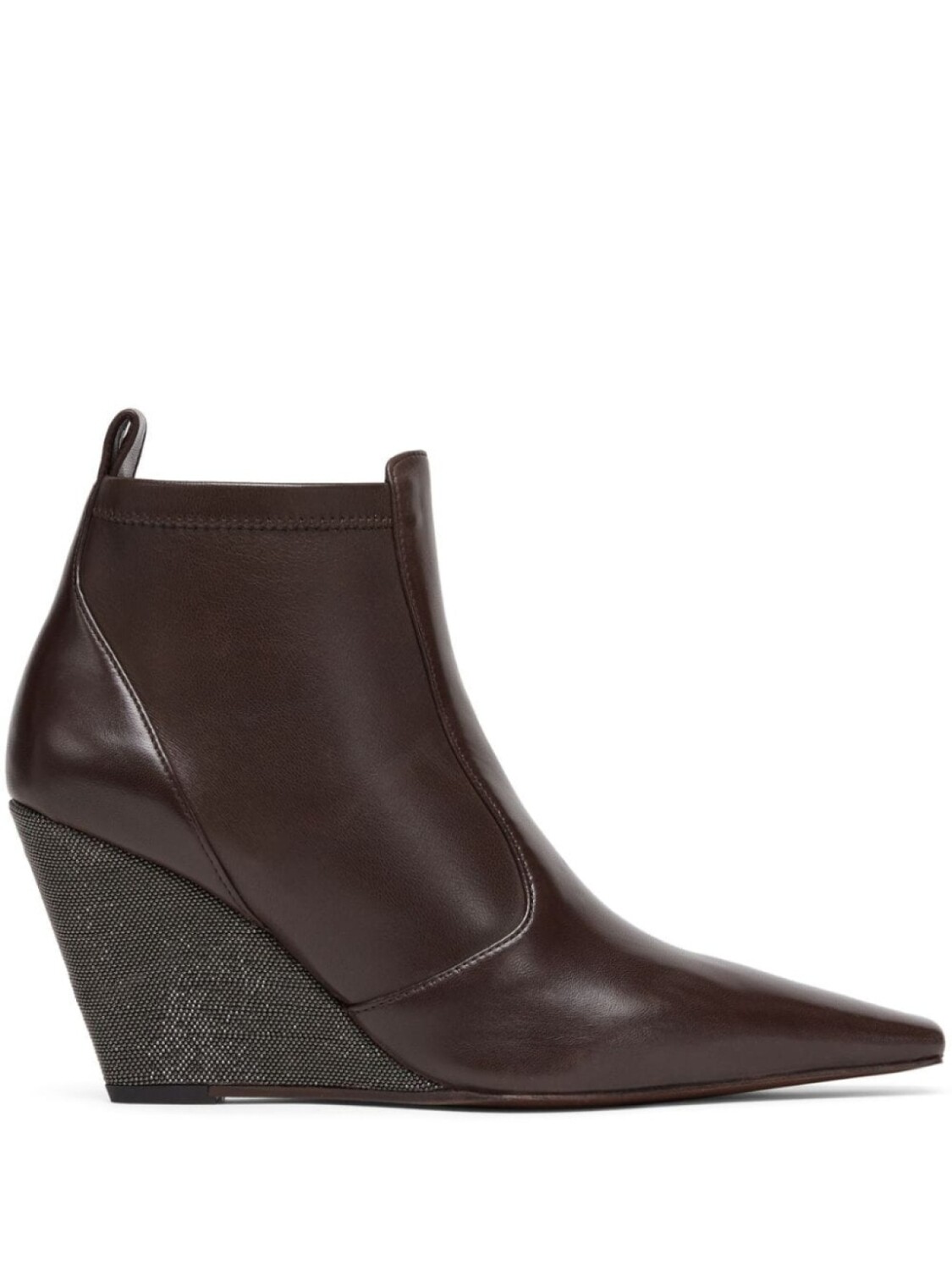

Brunello Cucinelli ботильоны Monili на танкетке, коричневый
