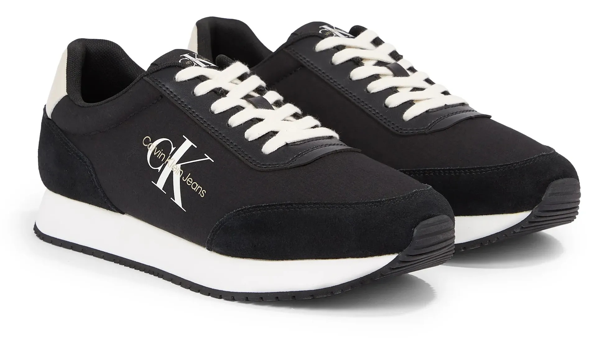 

Кроссовки Calvin Klein Jeans "RETRO RUNNER LOW MIX MTL", белый