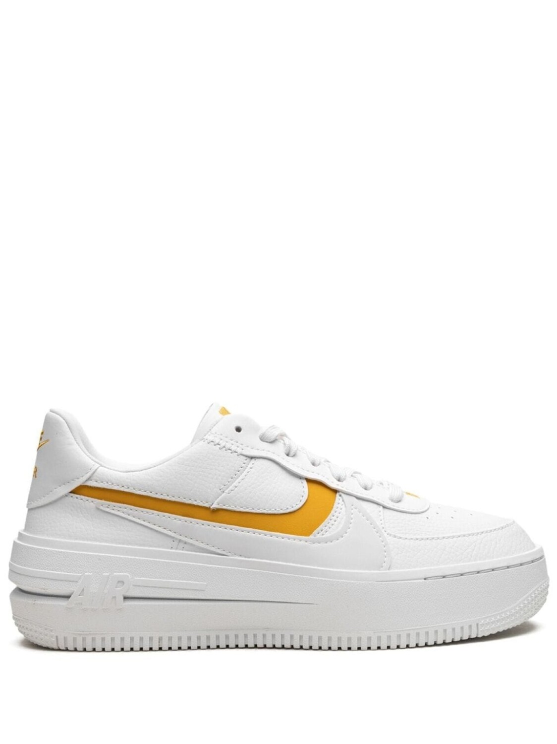 

Кроссовки Nike Air Force 1 PLT.AF.ORM, белый/желтый