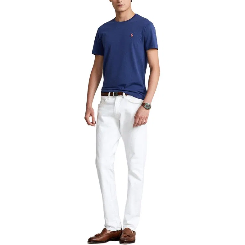 Футболка мужская синяя Polo Ralph Lauren — фото 4