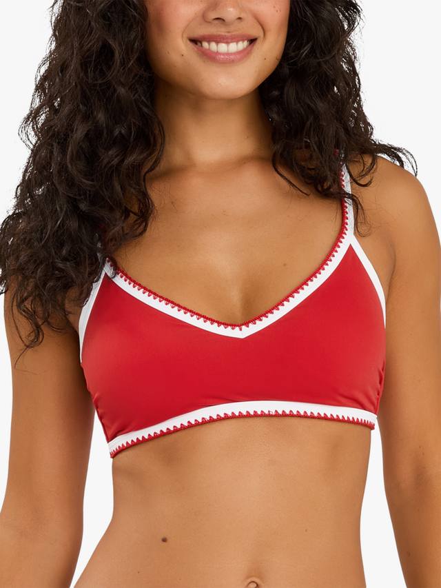 

Топ бикини с отделкой швом "в край" Accessorize, Red