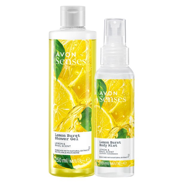 

Avon Senses Lemon Burst Set [гель 250 мл + спрей]