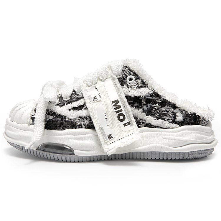 

MIO Женские противоскользящие тапочки с композитной подошвой и закрытым носком розовые - черные/серые/белые, цвет Black/Gray/White