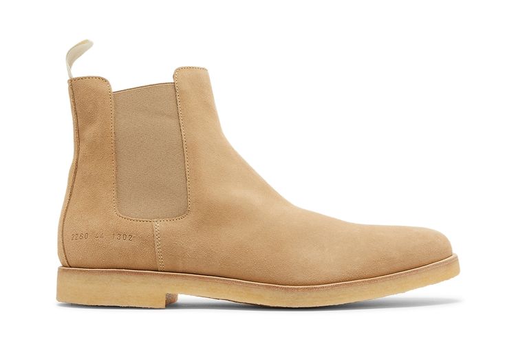 

Ботинки Common Projects Chelsea Boot Suede Tan, желто-коричневый