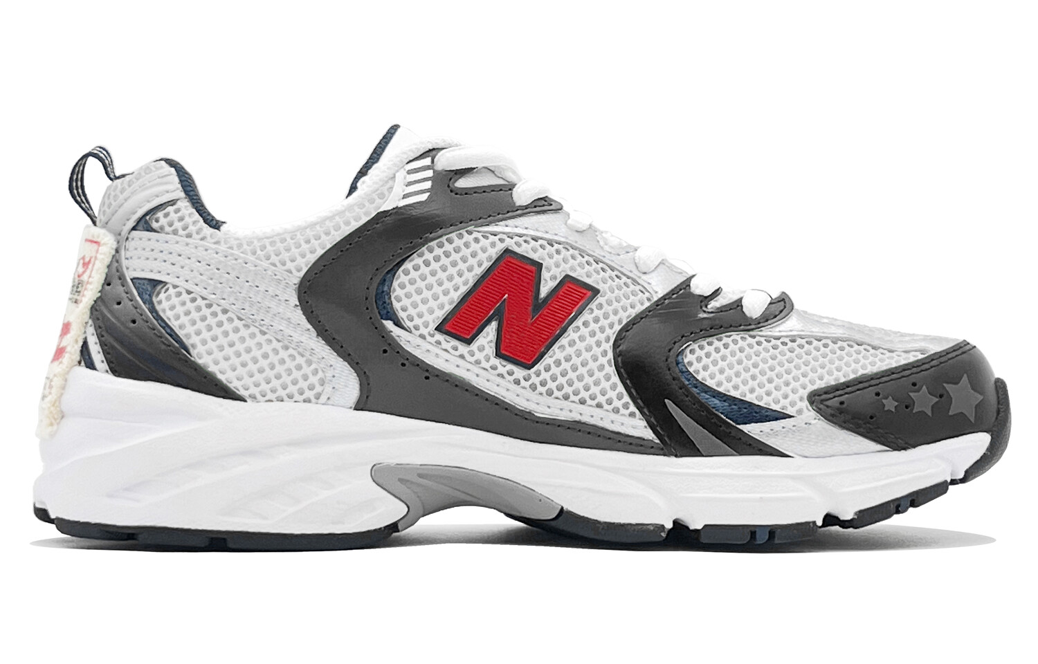 

Кроссовки NB 530 унисекс с низким верхом, черные/белые New Balance