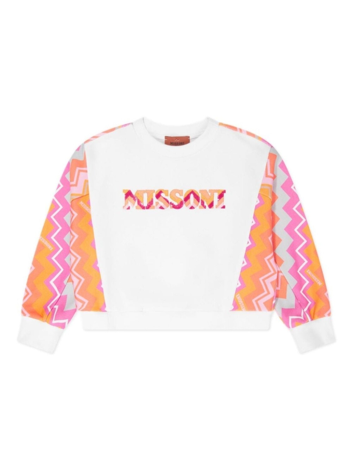 

Missoni Kids толстовка с зигзагообразным принтом, оранжевый