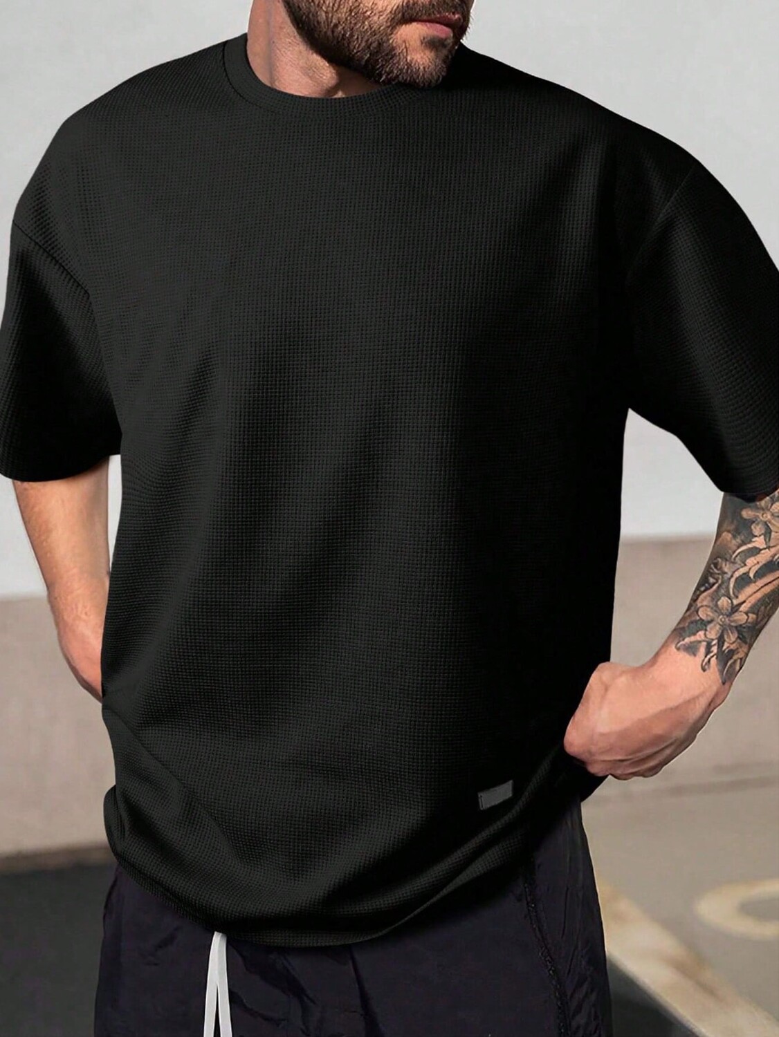 

Футболка мужская Manfinity Homme с короткими рукавами, черный