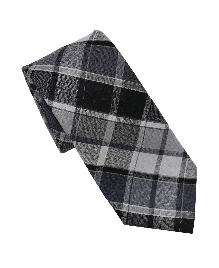 

Мужской галстук в клетку Глен Плейд KARL LAGERFELD PARIS, Black White Plaid