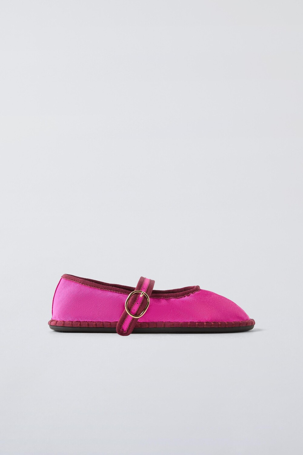 

Неоновые балетки ZARA, розовый