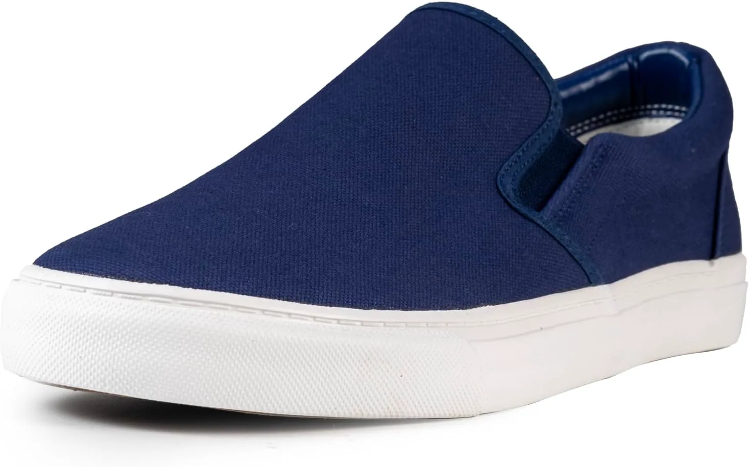 

Мужские кеды классические низкие без шнурков, широкие текстильные скейт-лоферы с мягкой стелькой, повседневная обувь для мужчин, удобные кроссовки для ходьбы Hello basics, темно-синий