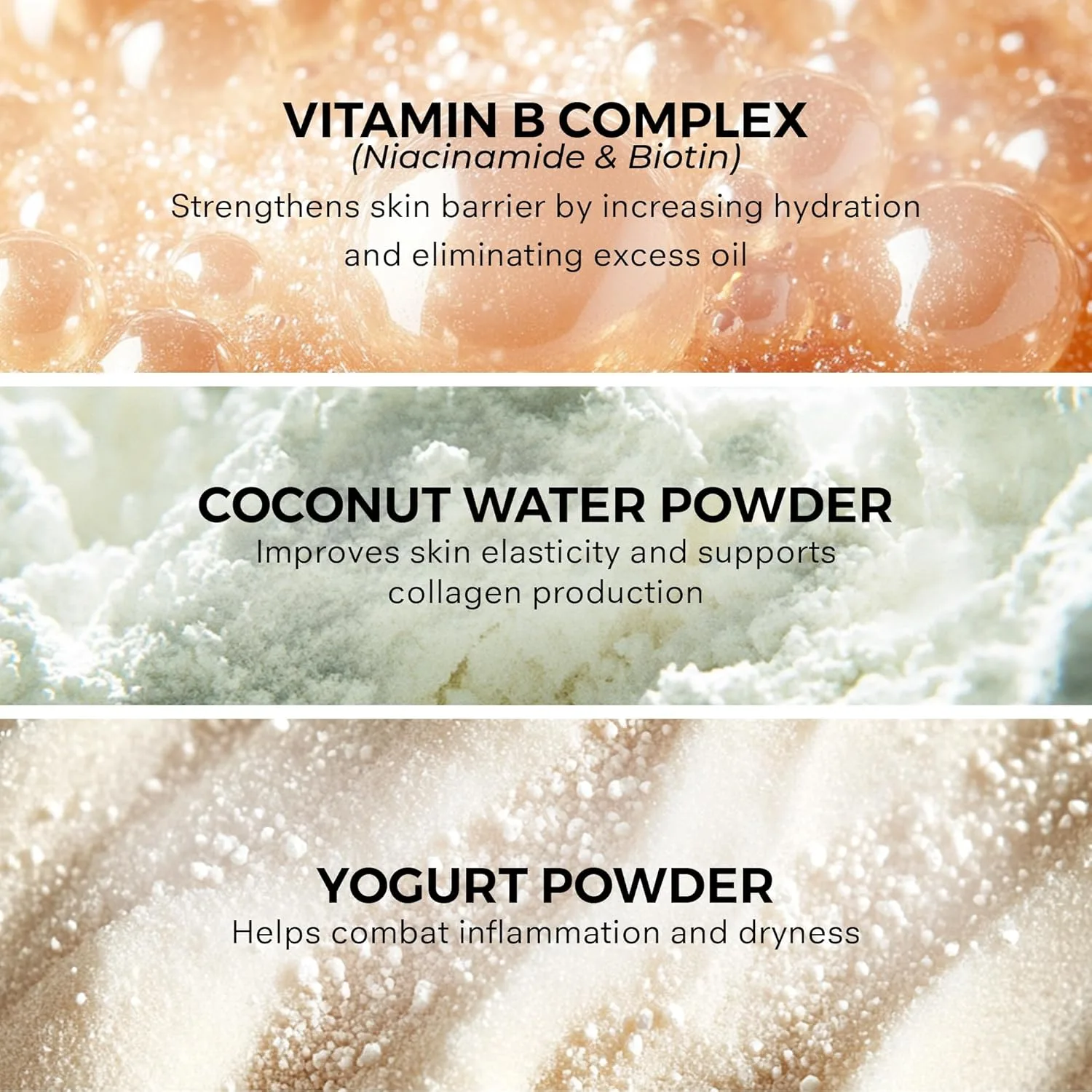COSMEDIX Vitamin B Complex Boosting Powder - порошок для смешивания с сывороткой, увлажняющим кремом и другими средствами для увлажнения кожи, с биотином, ниацинамидом и кокосовым порошком, White — фото 3