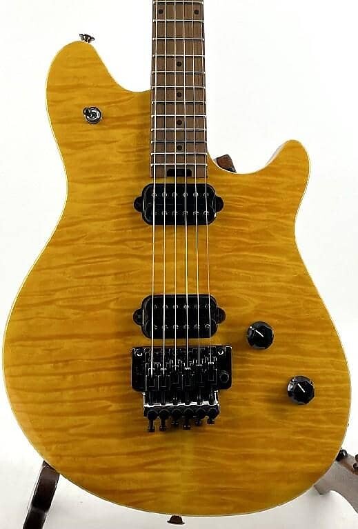 

Электрогитара EVH Wolfgang Standard QM Baked Maple Fretboard Trans Amber Serial#:ICE2204044