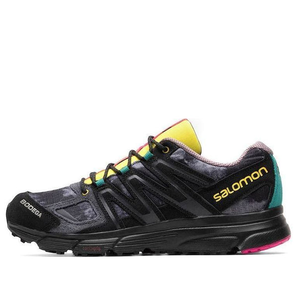 

Кроссовки bodega x x-mission 4 suede 'black yellow' 417145 Salomon, черный