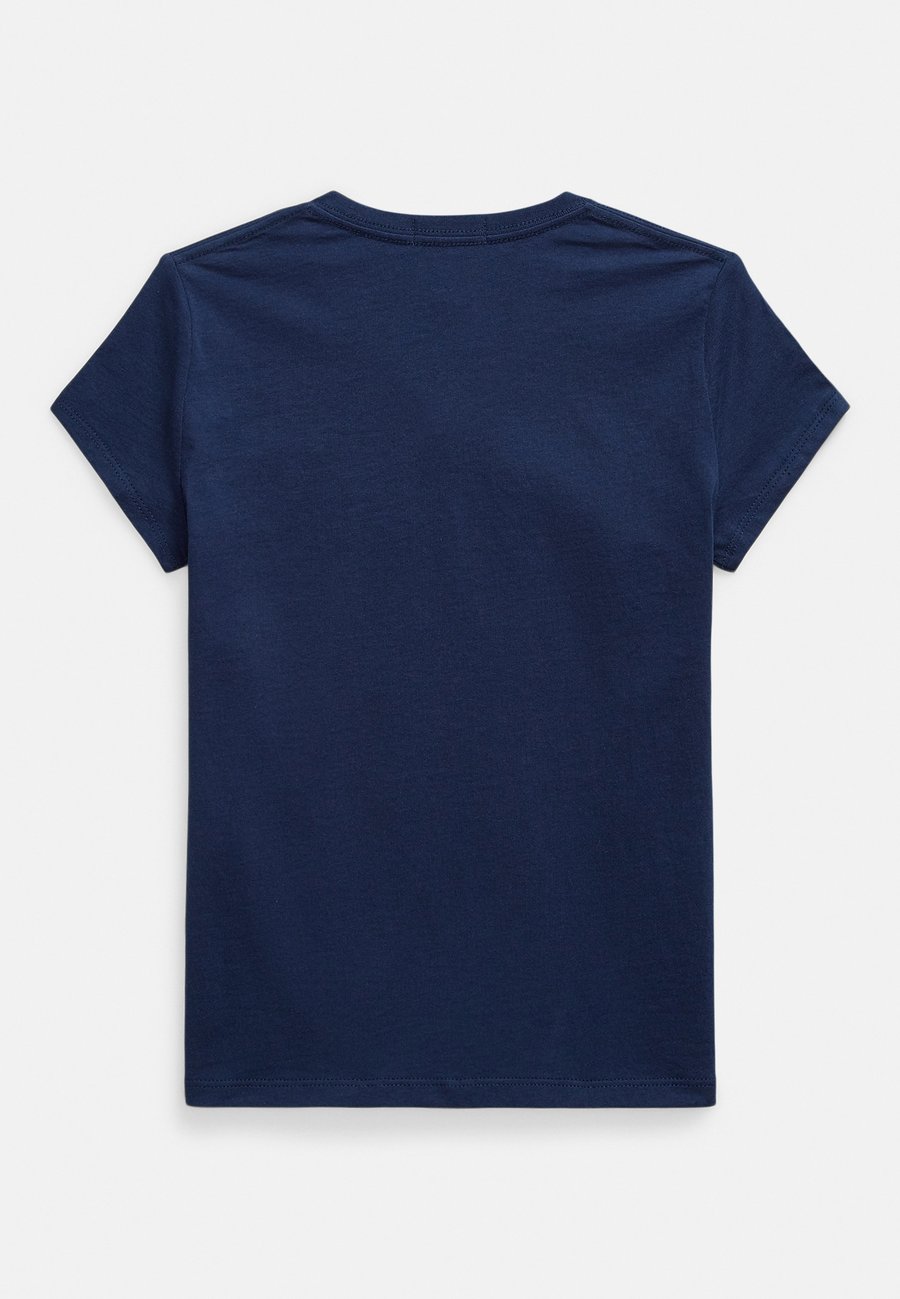 Футболка Polo Ralph Lauren COTTON JERSEY V-NECK TEE 7-14Y, Newport Navy/Dark Blue — фото 2