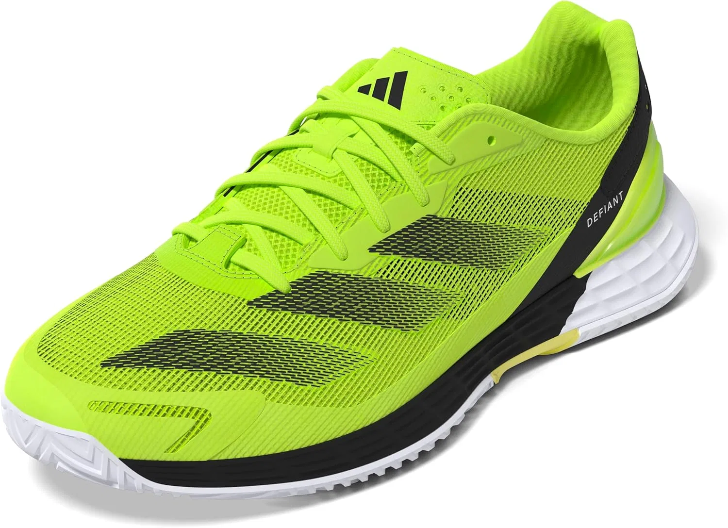 Кроссовки теннисные adidas Defiant Speed 2, Black/Iron Metallic/Lucid Lemon — фото 4