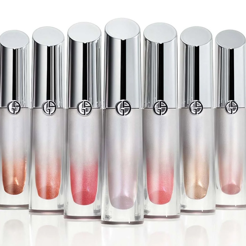 GIORGIO ARMANI AMANI Silver Tube Fungus Блеск для губ питательный для сияния кожи — фото 4