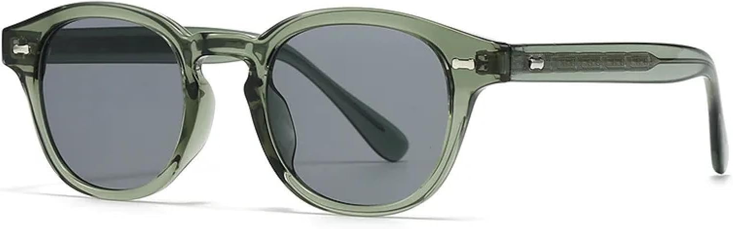 

Качественные популярные модные женские солнцезащитные очки класса люкс, круглые, в стиле панк-ретро, ​​с заклепками, защита от УФ-излучения UV400 VVTWSSW, C2 Green Black