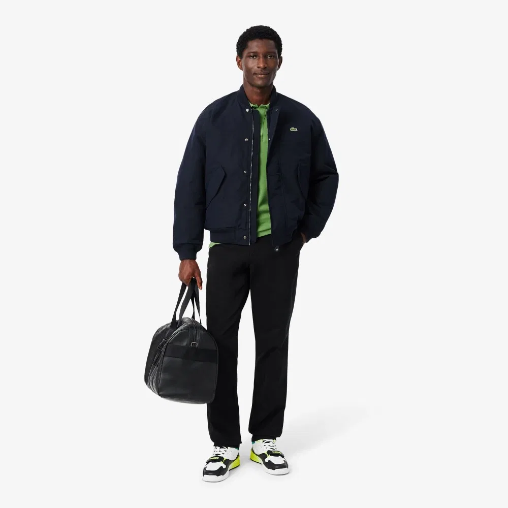 Мужские чиносы прямого кроя чёрные от Lacoste — фото 4