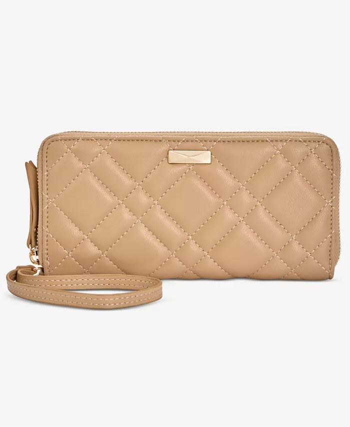 

Косметичка на молнии Hazel Zip-Around Quilt I.N.C. International Concepts, коричневый
