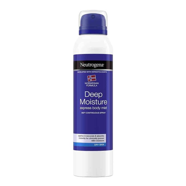 

Neutrogena глубоко увлажняющий экспресс-спрей для тела, 200 мл