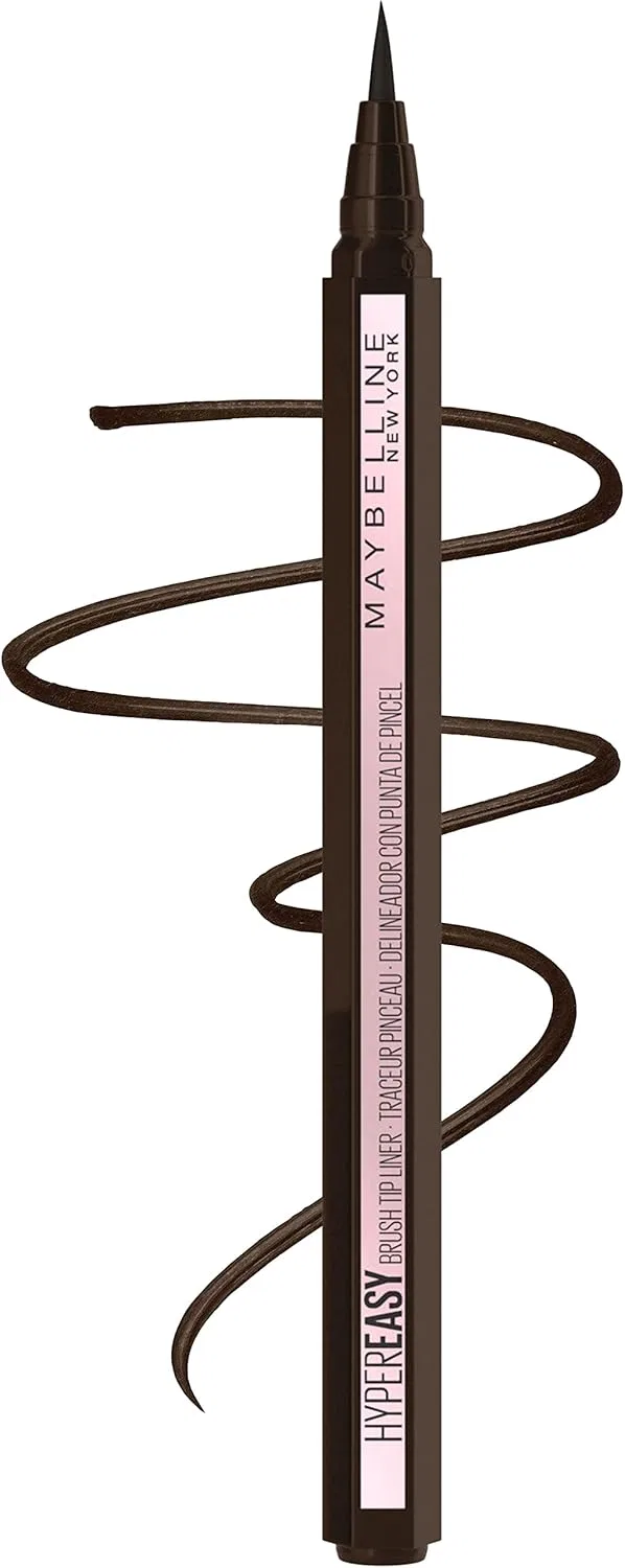Подводка для глаз Maybelline Hyper Easy Liquid Pen, водостойкая, сатиновая, Pitch Brown