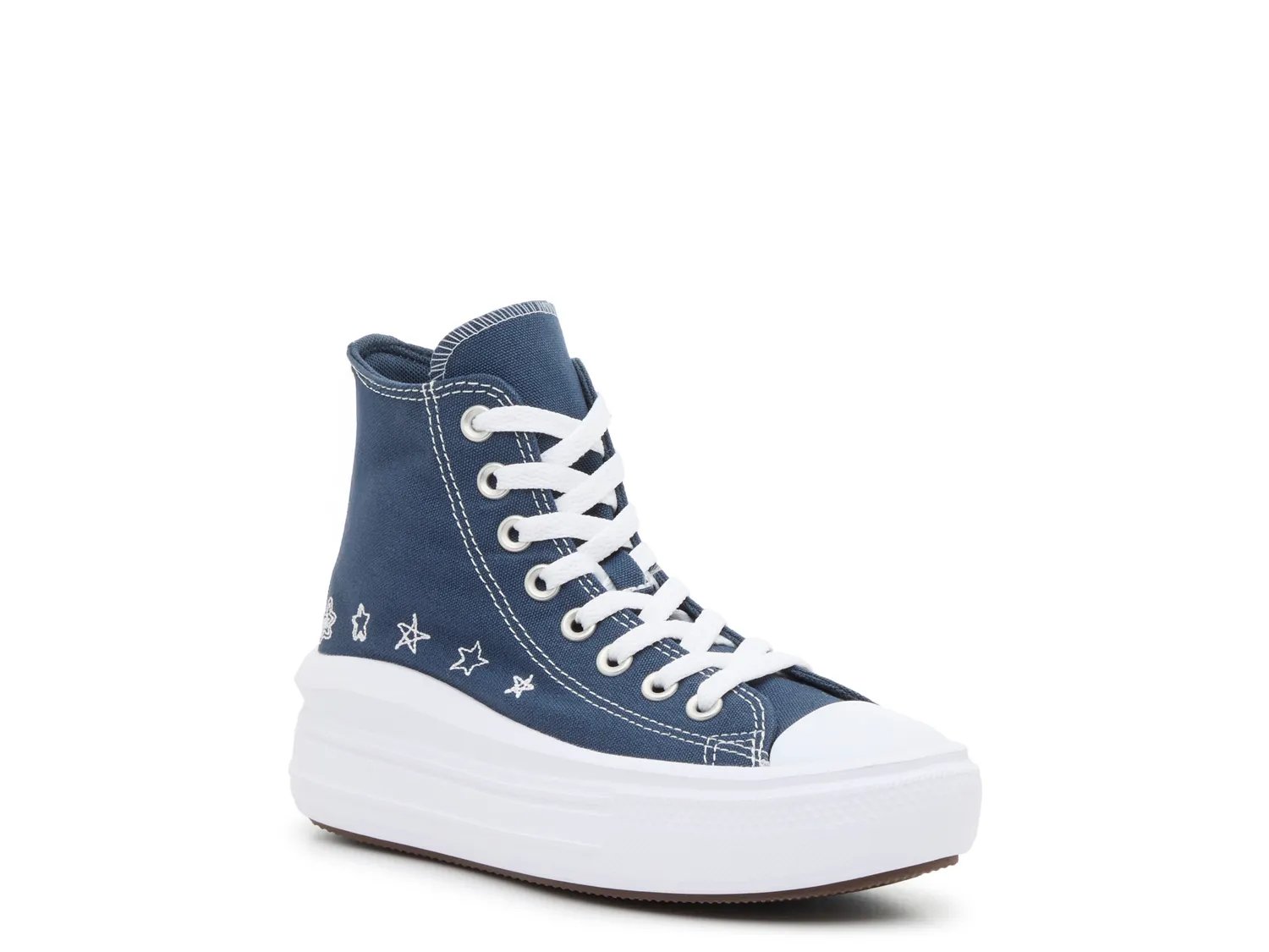

Кроссовки Converse Chuck Taylor All Star Move Platform High-Top Sneaker - Kids', темно-синий